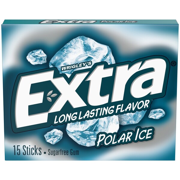 Extra Wrigley's Extra Sugar Free Polar Ice Chewing Gum 15 pc 0.11 oz 487030 - main